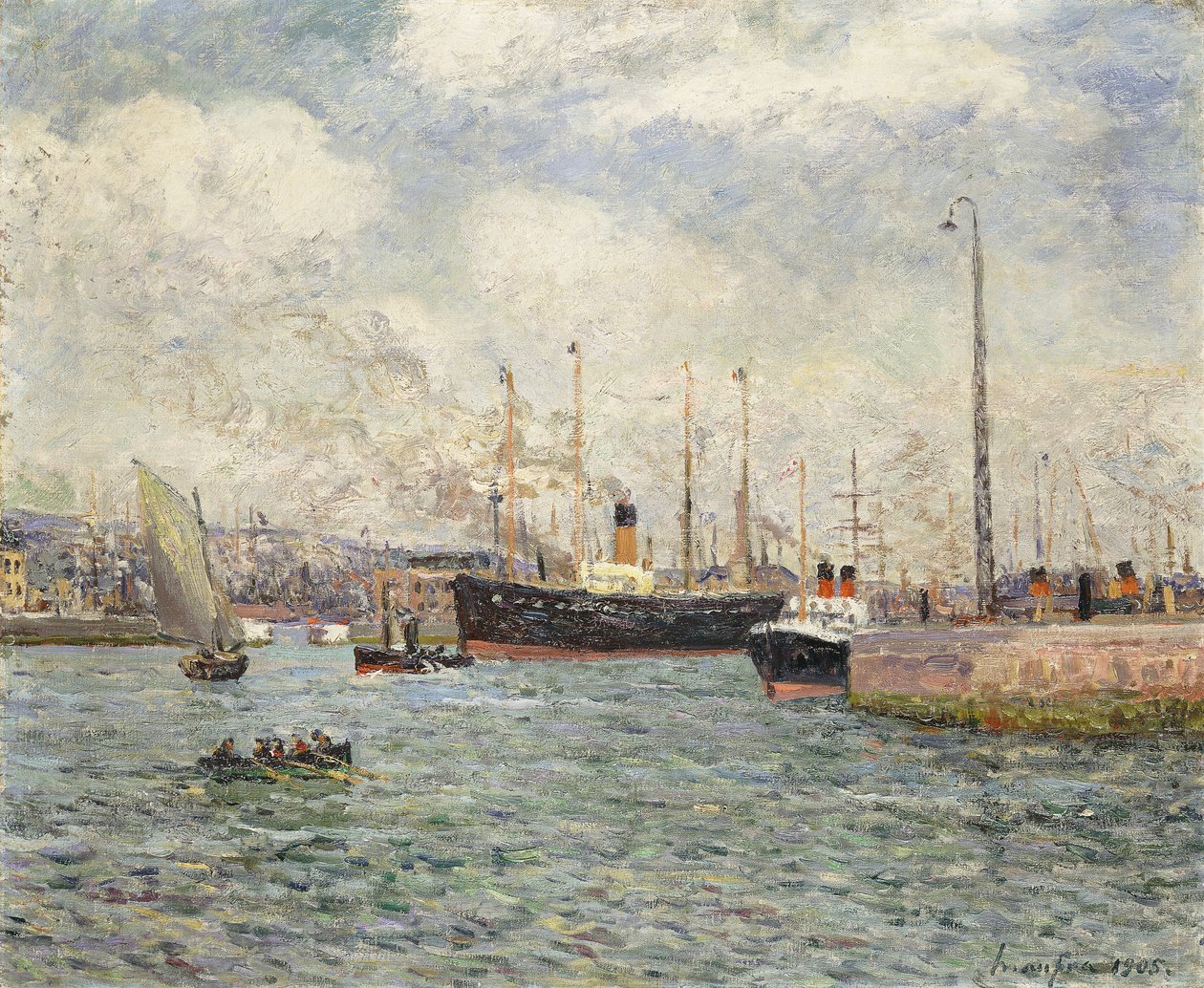 The Port of Le Havre, 1905 by Maxime Emile Louis Maufra