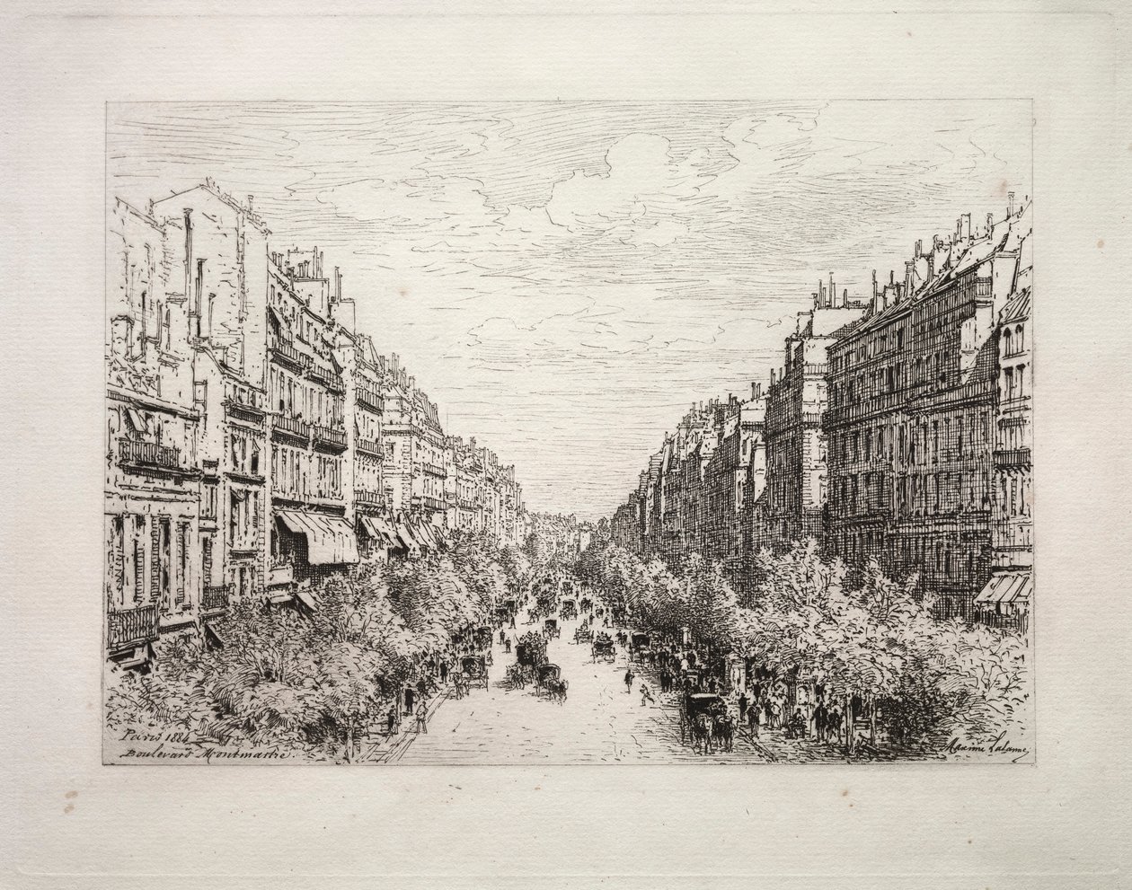 Boulevard Montmartre by Maxime Lalanne