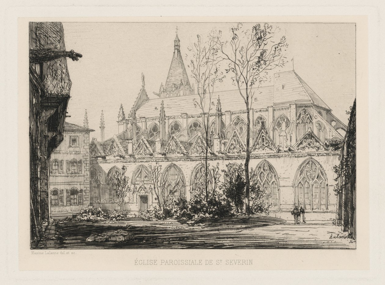 Parish Church of St. Séverin by Maxime Lalanne