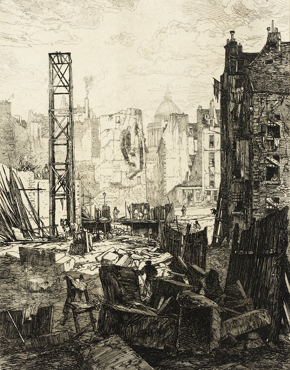 Piercing of Boulevard St.-Germain by Maxime Lalanne