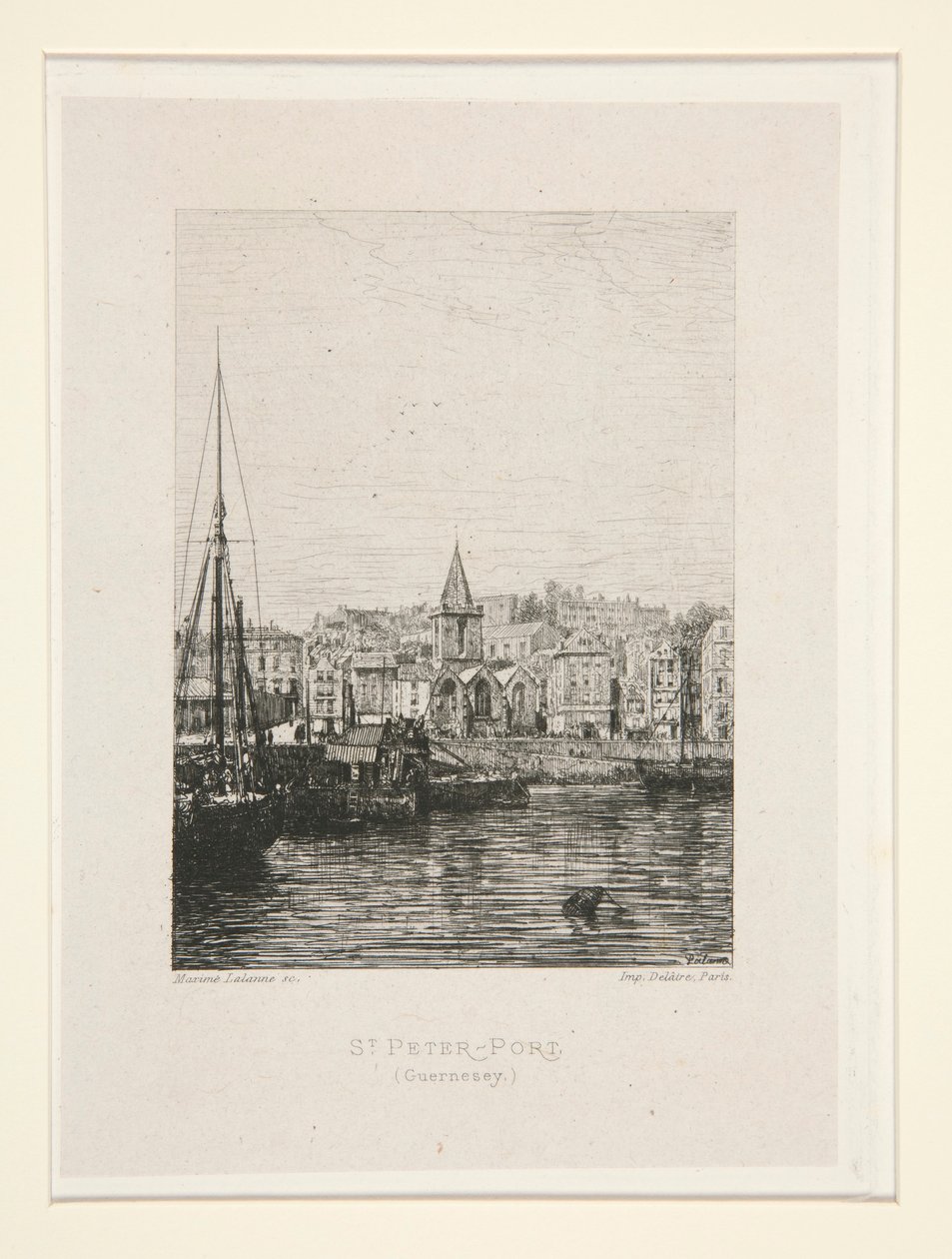 St. Peter-Port, Guernsey, Plate 1 from the Suite Chez Victor Hugo by Maxime Lalanne