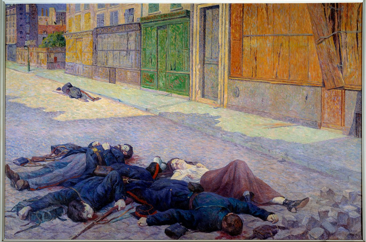 A street of Paris in May 1871 or the Commune by Maximilien Luce
