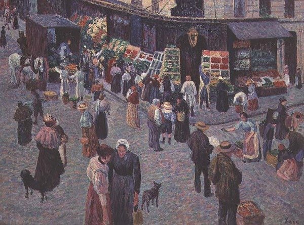The Street of the Abbesses by Maximilien Luce