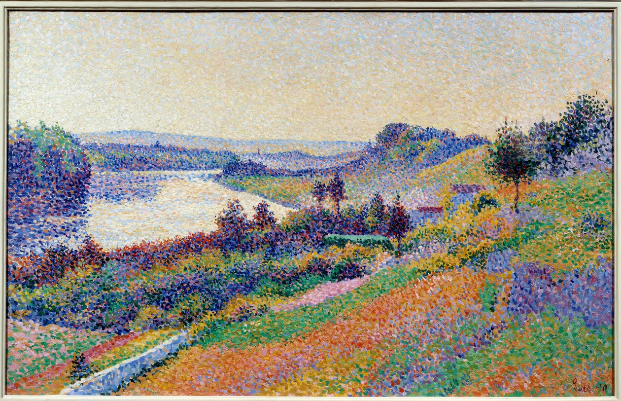 The Seine at Herblay by Maximilien Luce