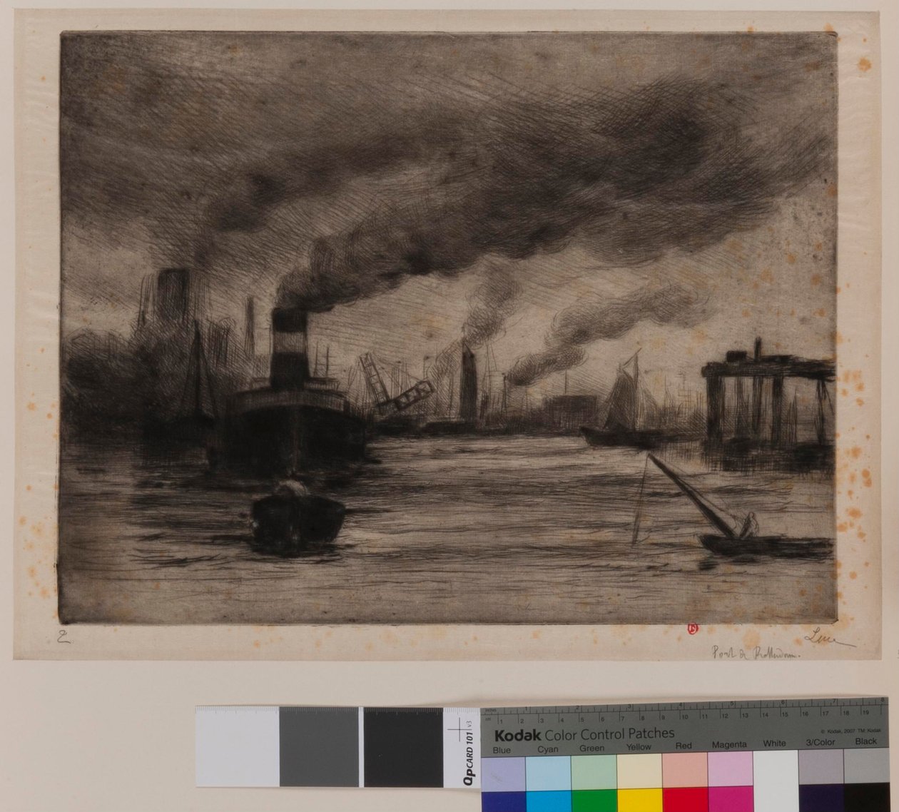 Port of Rotterdam by Maximilien Luce