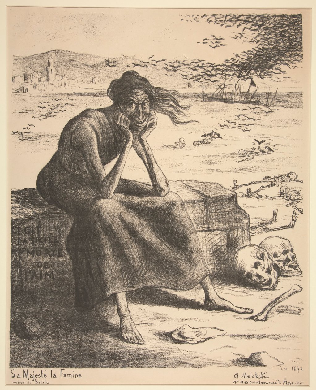 Her Majesty Famine by Maximilien Luce