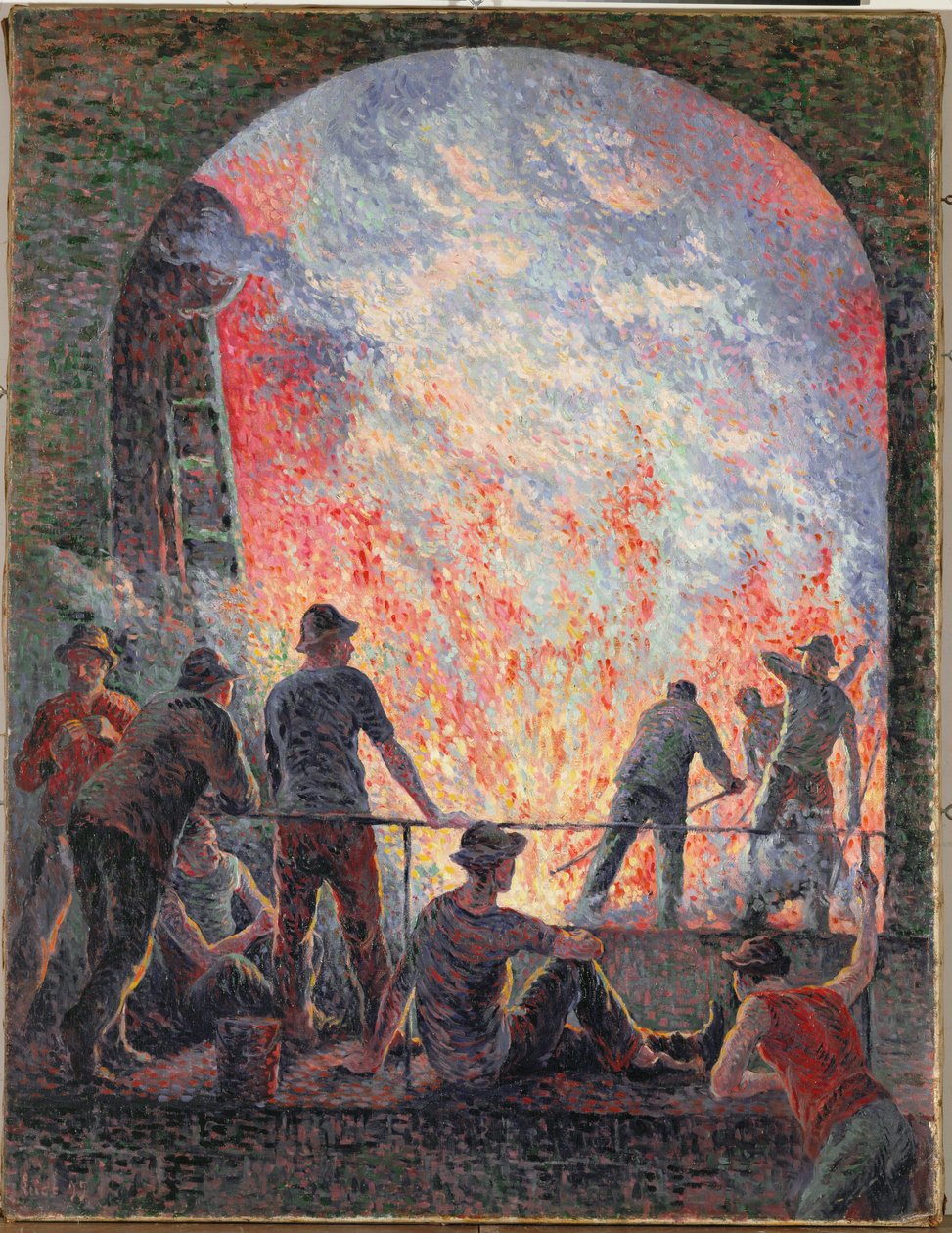 Steelworks by Maximilien Luce