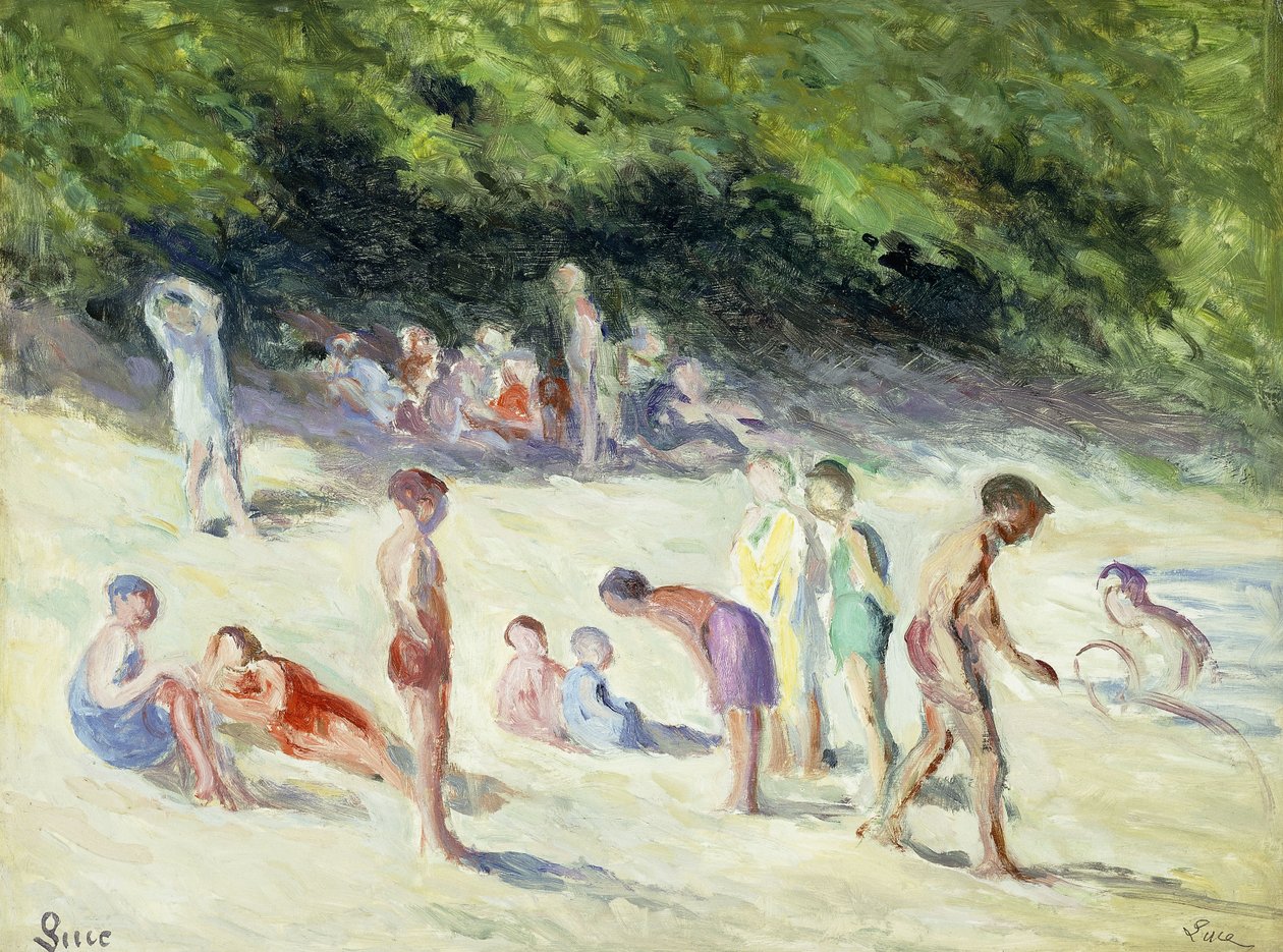 The Bathers of Mericourt by Maximilien Luce