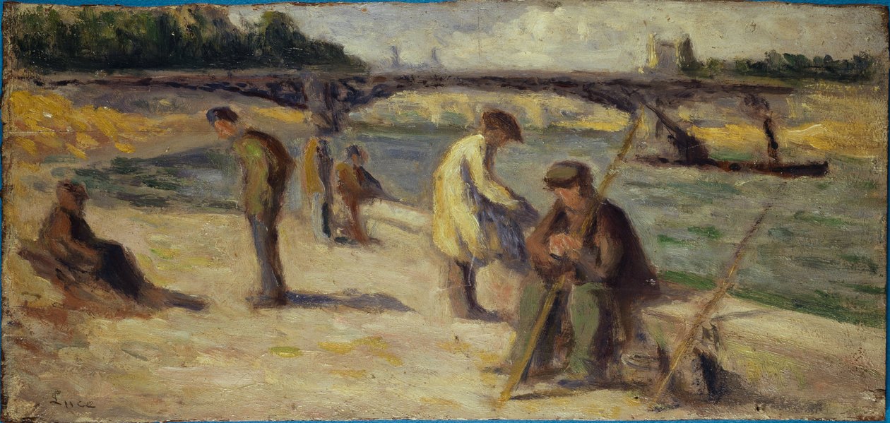 The Quai Malaquais Riverbank, before 1936 by Maximilien Luce
