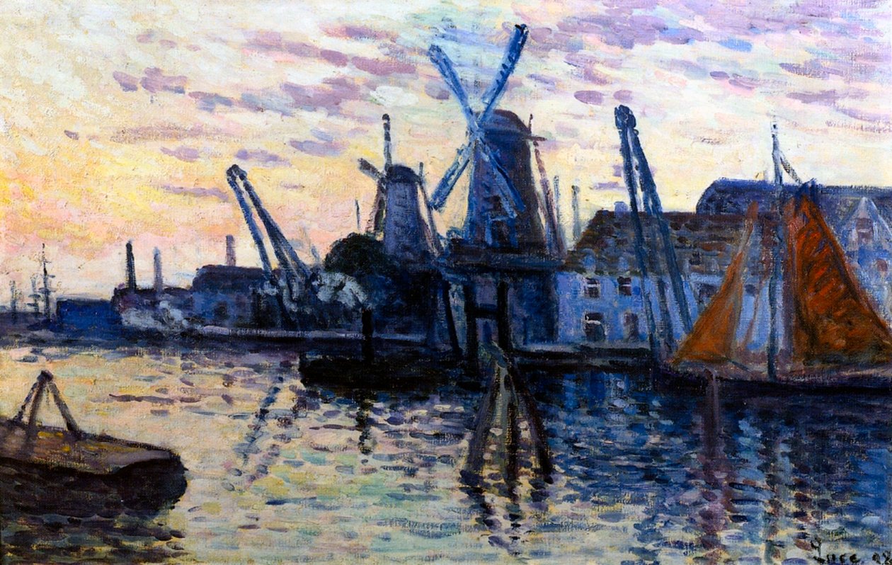 Windmills in Holland, 1908 by Maximilien Luce