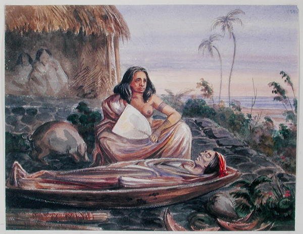A Funeral in Tahiti, c.1841-48 by Maximilien Radiguet