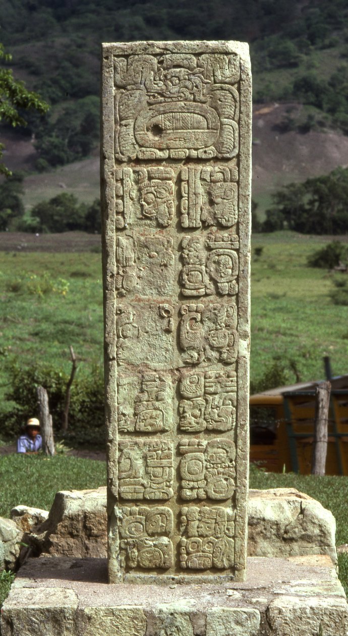 Copan Stela 6 by Mayan: Premium art reproduction