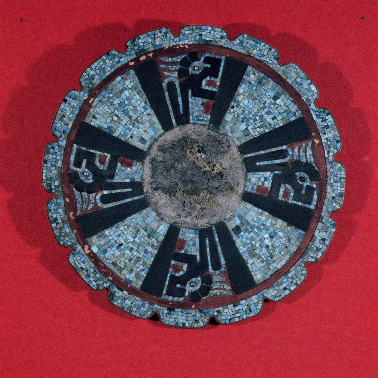 Jewel representing a shield found in the Cenote of Chichen Itza, Yucatan, Mexico, Early Post Classic Period (900-1000 AD) by Mayan