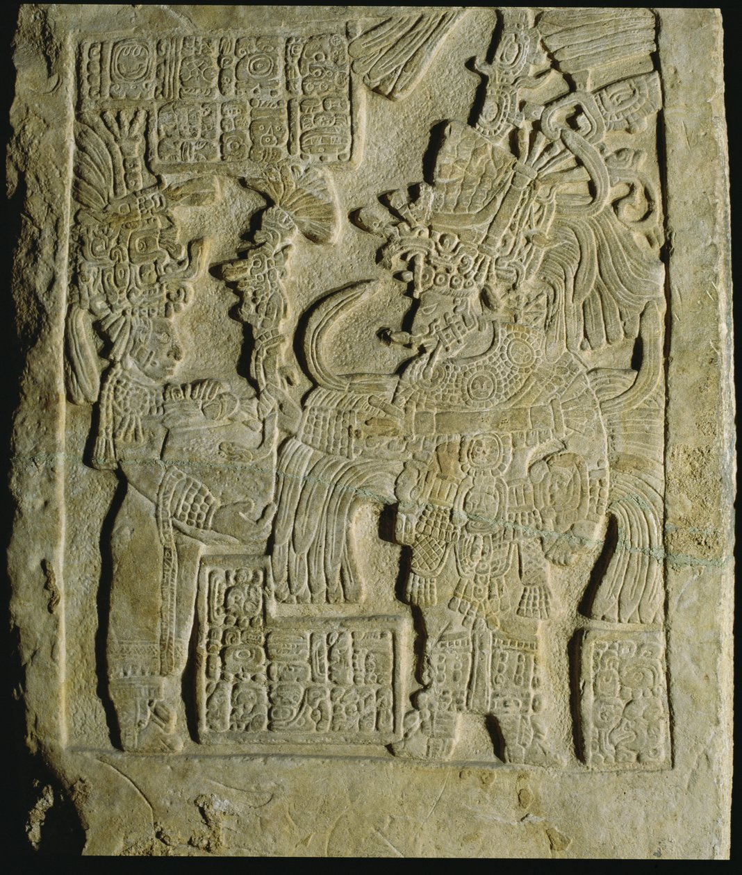 Lintel 53 from Yaxchilan, Chiapas, Mexico, Late Classic Period (600-900 AD) by Mayan