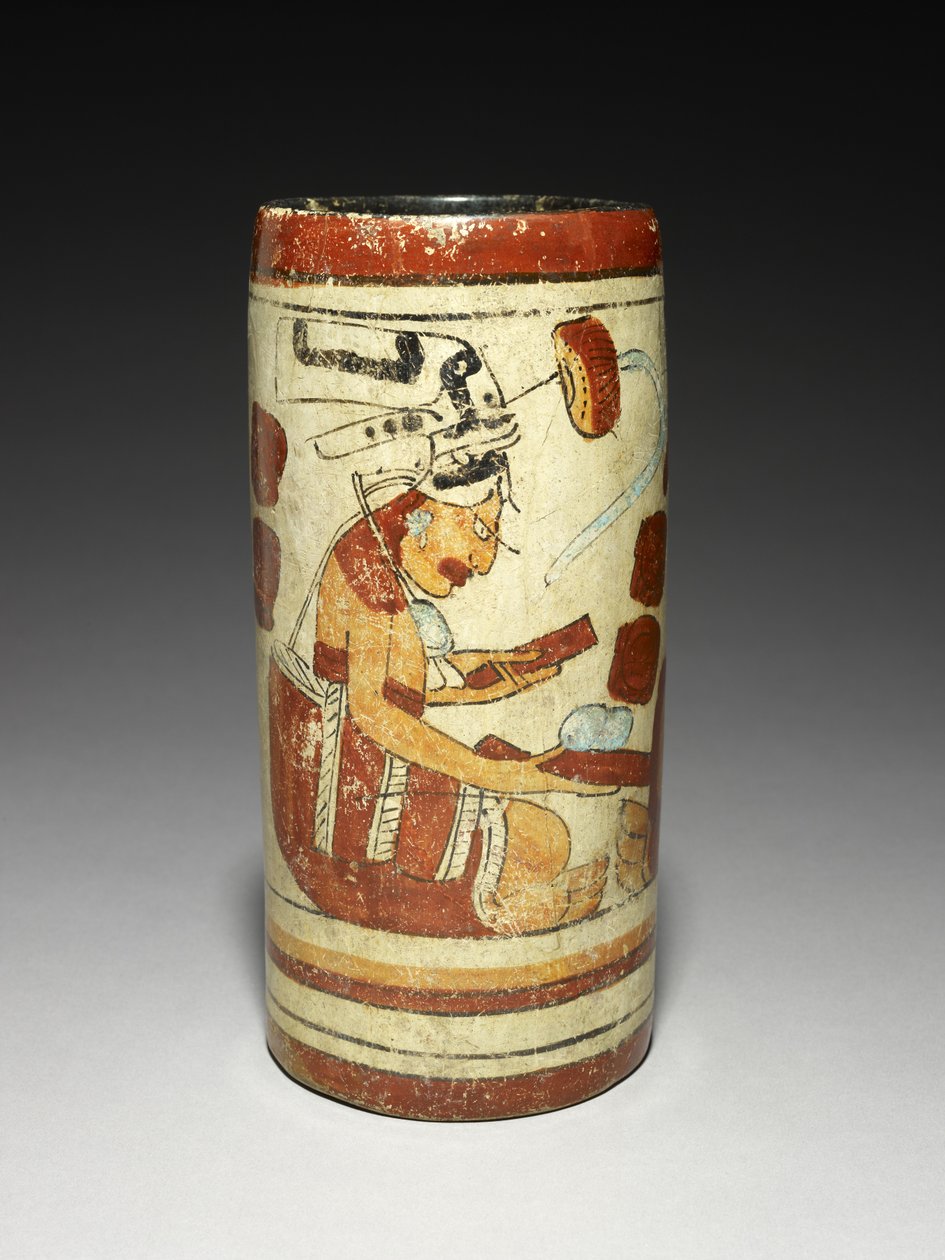 Vase with Presentation Scene by Mayan