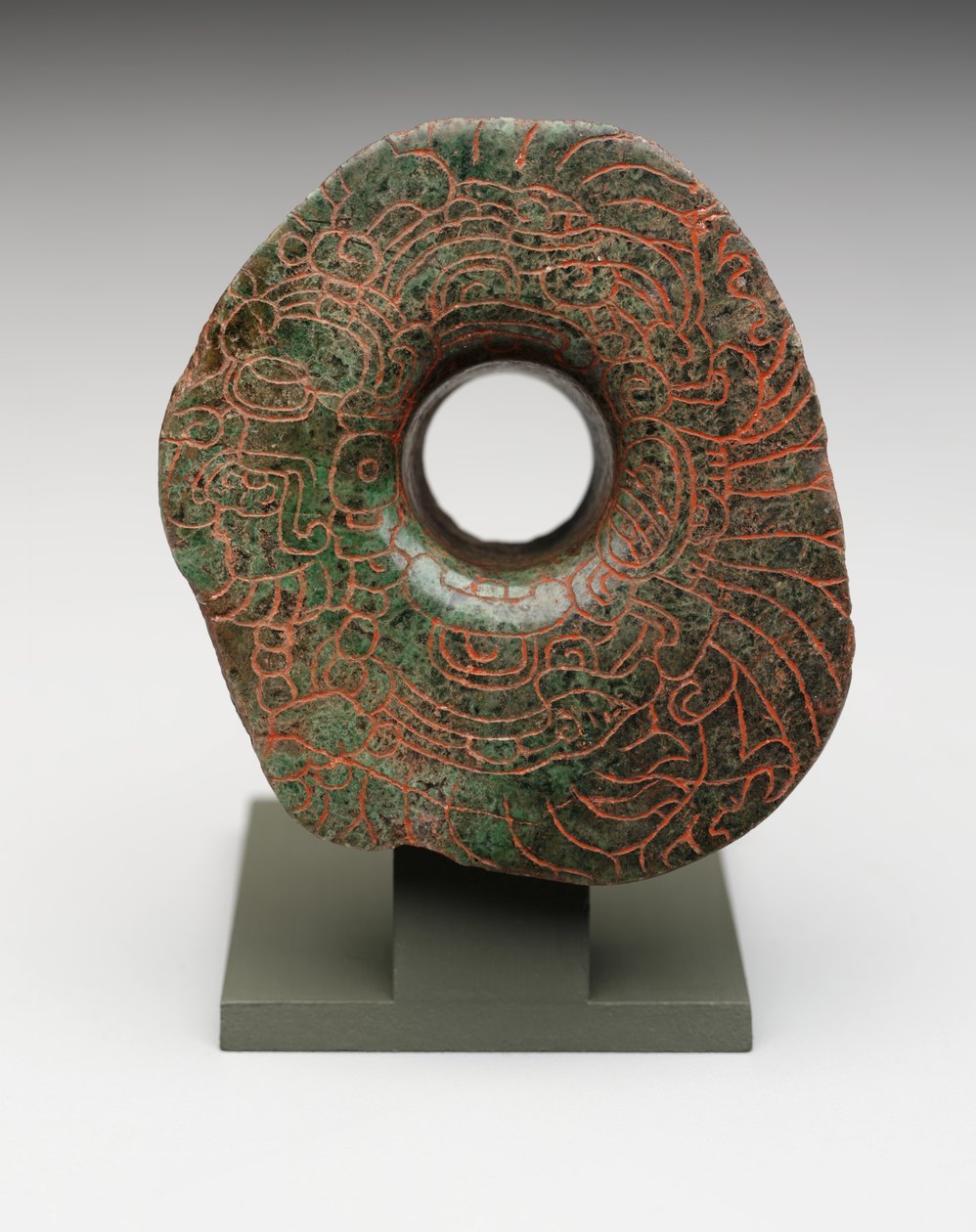 Earflare with Incised Image of the Principal Bird Deity, c.300-500 by Mayan Mayan