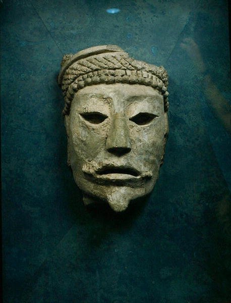 Funerary Mask, Comalcalco, Tabasco, Mexico by Mayan Mayan