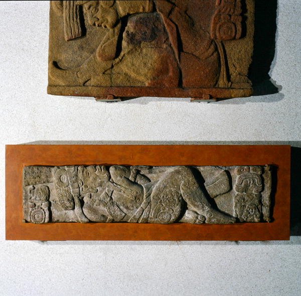 Lintel 27 from Tonina, Chiapas, Mexico, Late Classic Period (600-900 AD) by Mayan Mayan