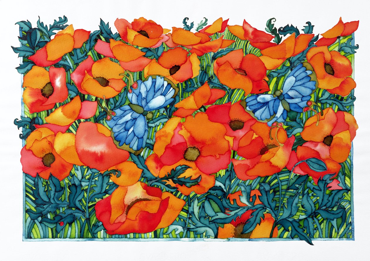 Poppies, 1998 by Maylee Christie