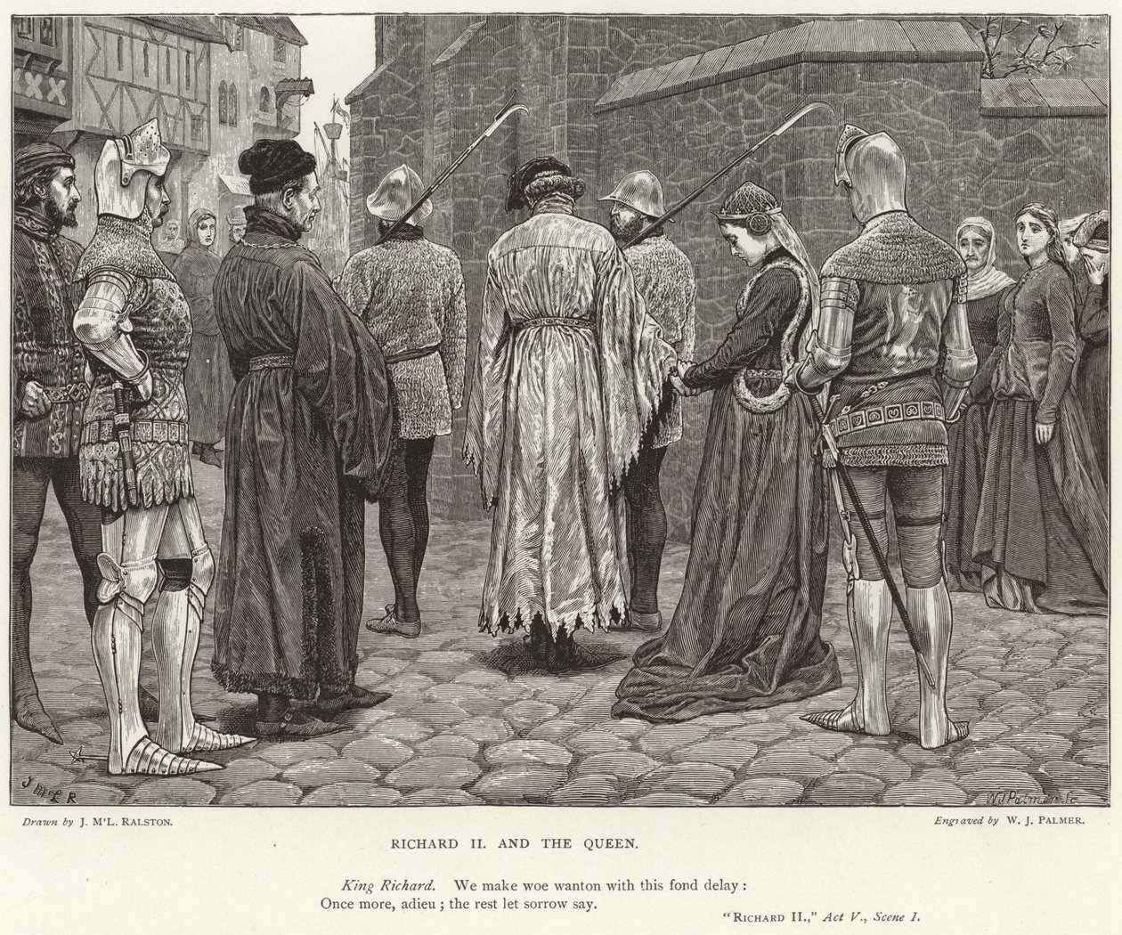 Richard II and the Queen, "Richard II," Act V, Scene I by McLaren John Ralston