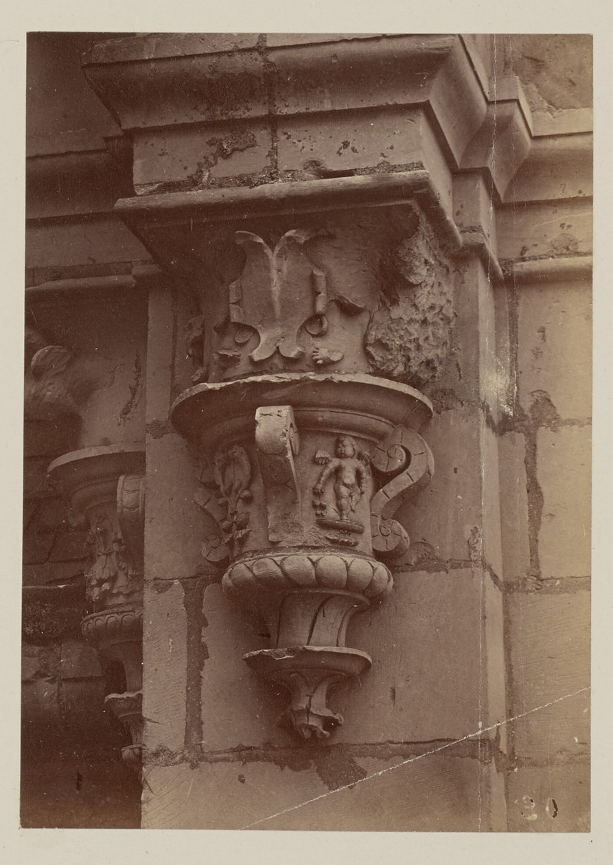 Château de Chambord: Niches and Corbels, Interior of the Lantern by Mederic Mieusement