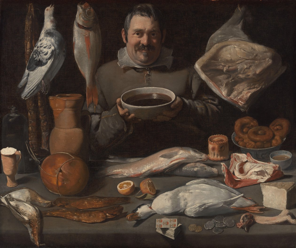 Kitchen Scene by Meester van de Amsterdamse Bodegón