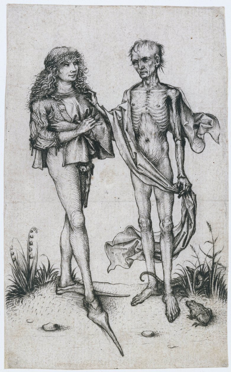 Young Man and Death by Meester van het Amsterdamse Kabinet