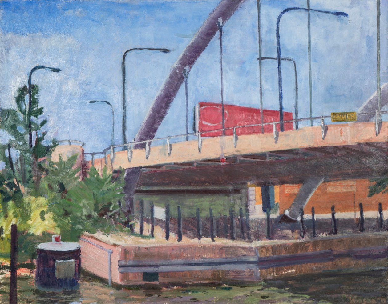 Damen Bridge from the River by Megan Williamson