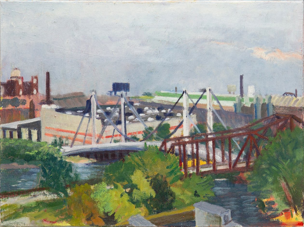Looking West Over the North Branch by Megan Williamson
