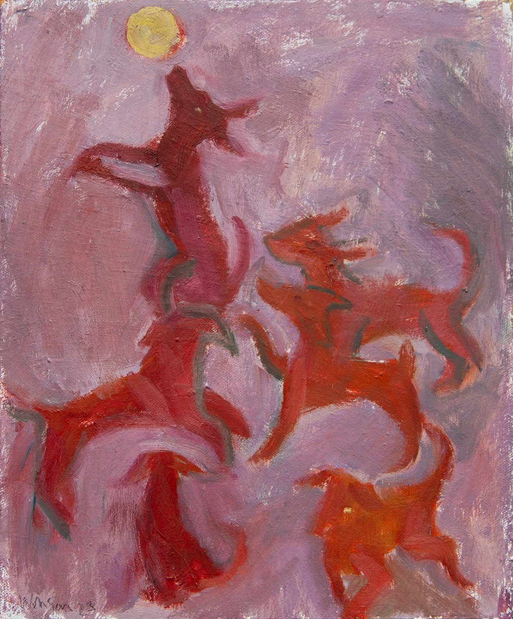 Six Dogs, 2023 by Megan Williamson