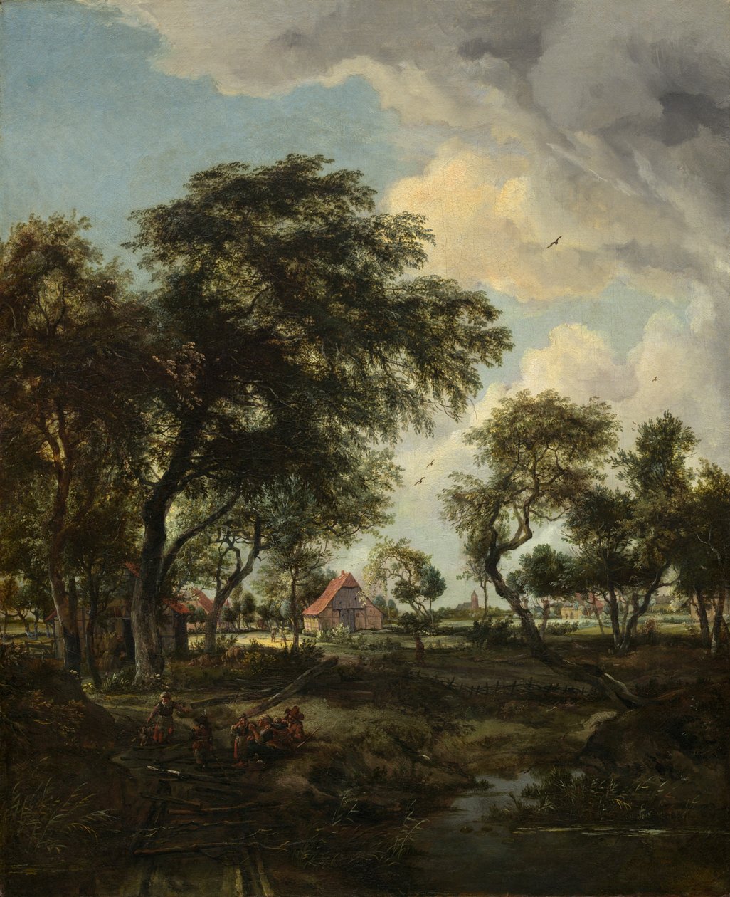 A Farm in the Sunlight, 1668 by Meindert Hobbema
