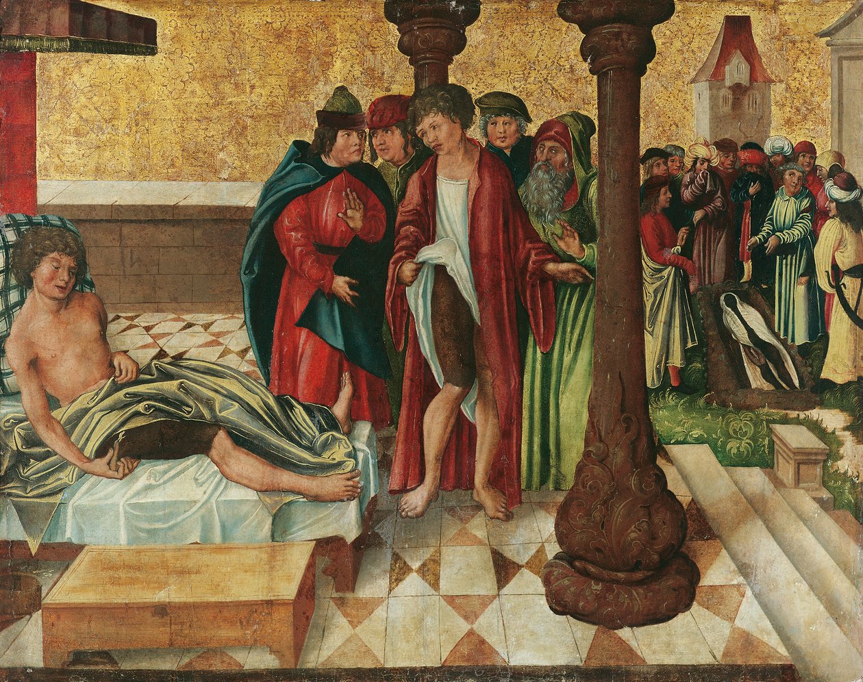 Miraculous Healing of the Leg by Saints Cosmas and Damian by Meister der Legendenszenen