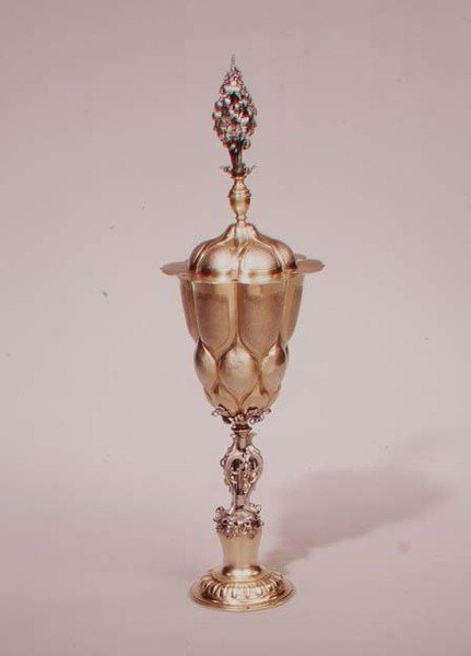 Lobed cup and cover, Augsburg, c.1600 by Melchior Bayer
