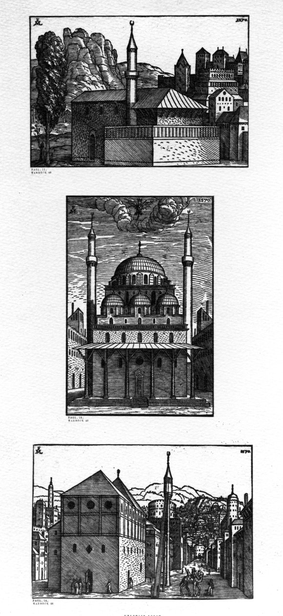 Streets and Mosques in Constantinople, 1570 by Melchior Lorck