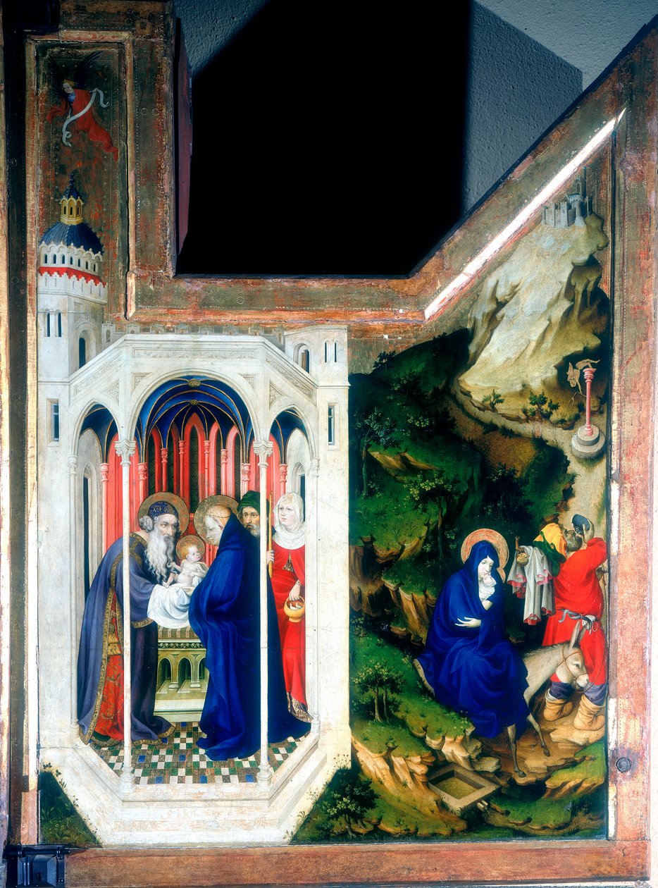 The Presentation at the Temple and the Flight into Egypt, 1394-1399 by Melchior Broederlam