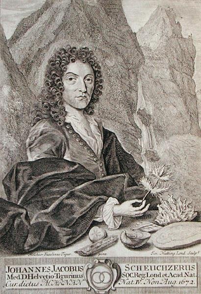Portrait of Johann Jacob Scheuchzeri, frontispiece to 