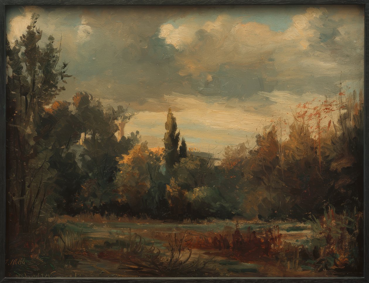 Berlin Park Landscape by Melchior Lechter