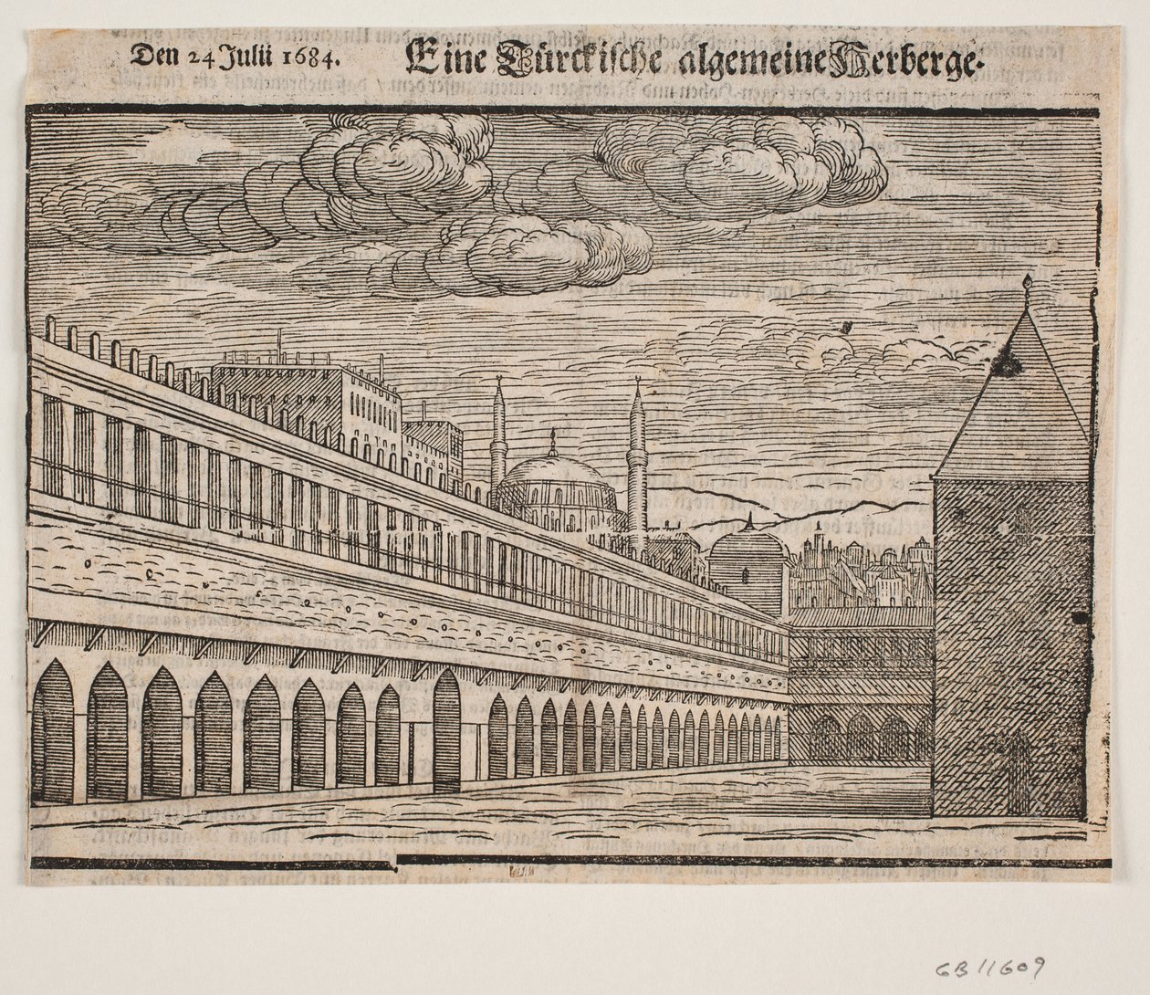 A Caravanserai (Han). Left Half by Melchior Lorck