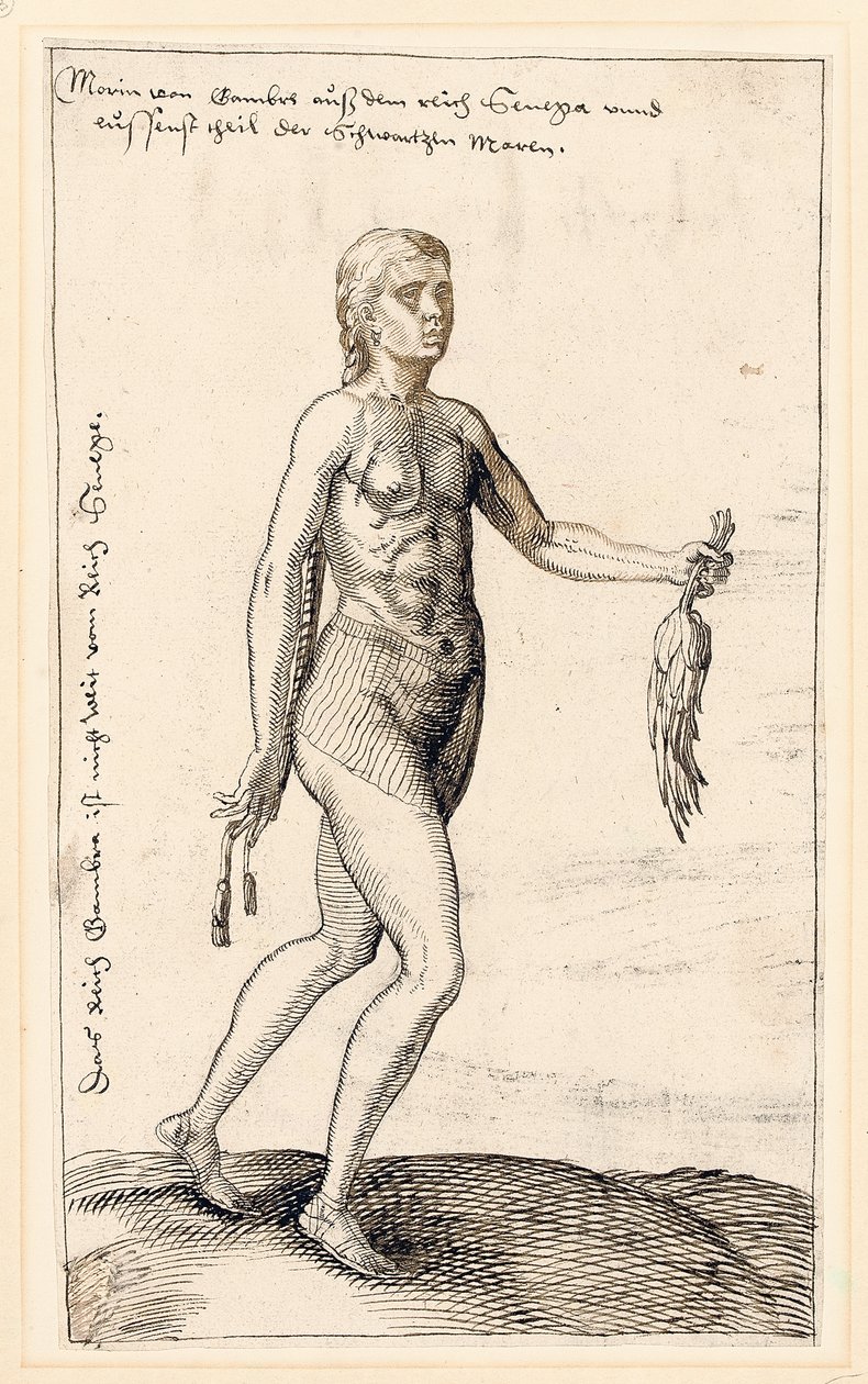 A woman of Gambia, 1583 by Melchior Lorck