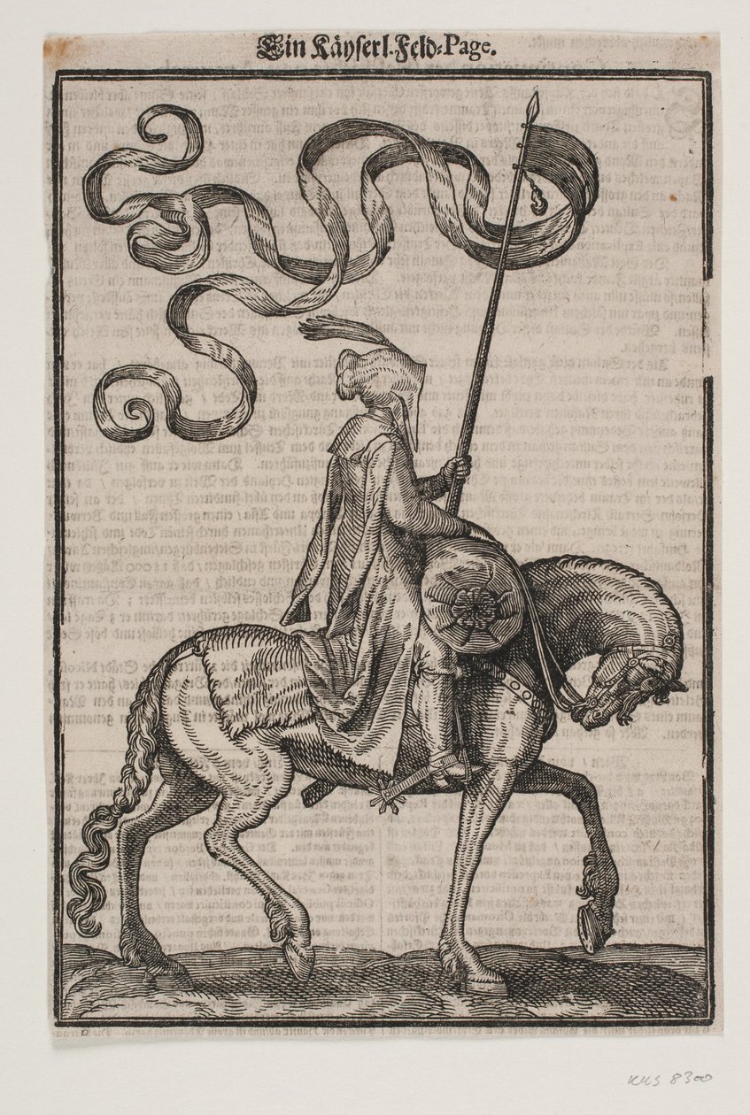 Mounted Standard-Bearer by Melchior Lorck