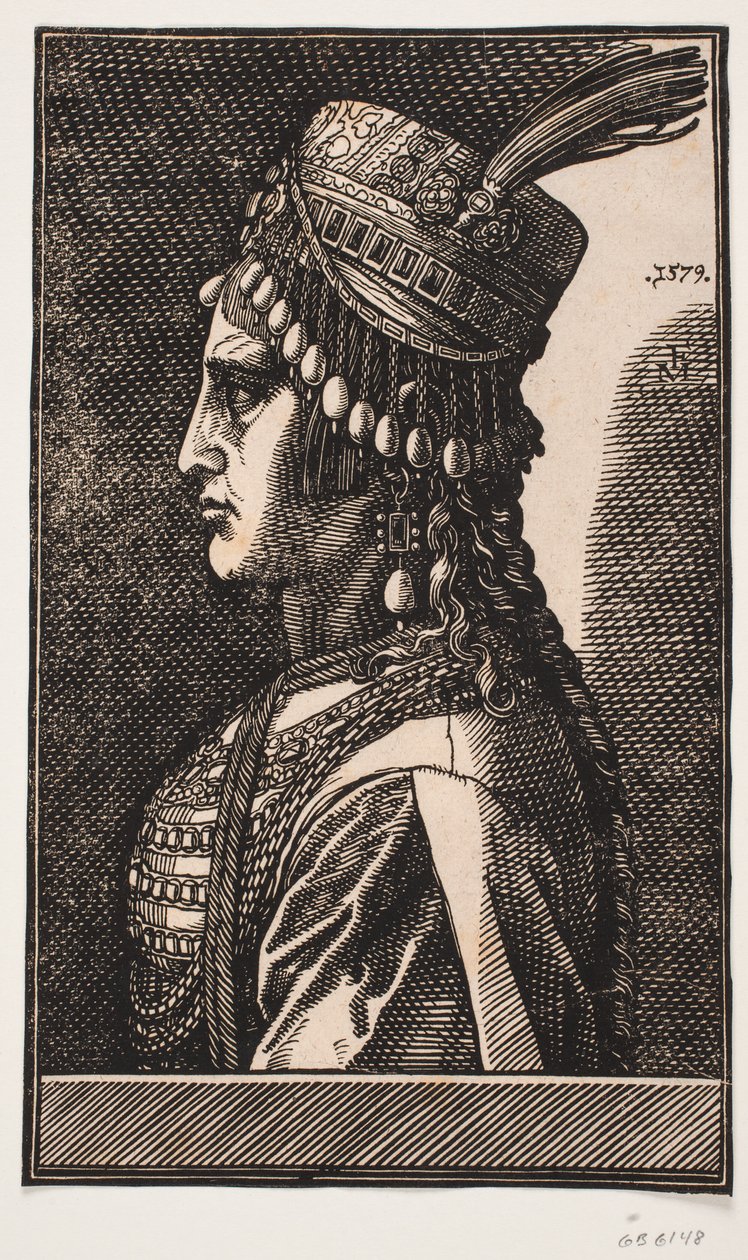 Noble Turkish Lady by Melchior Lorck