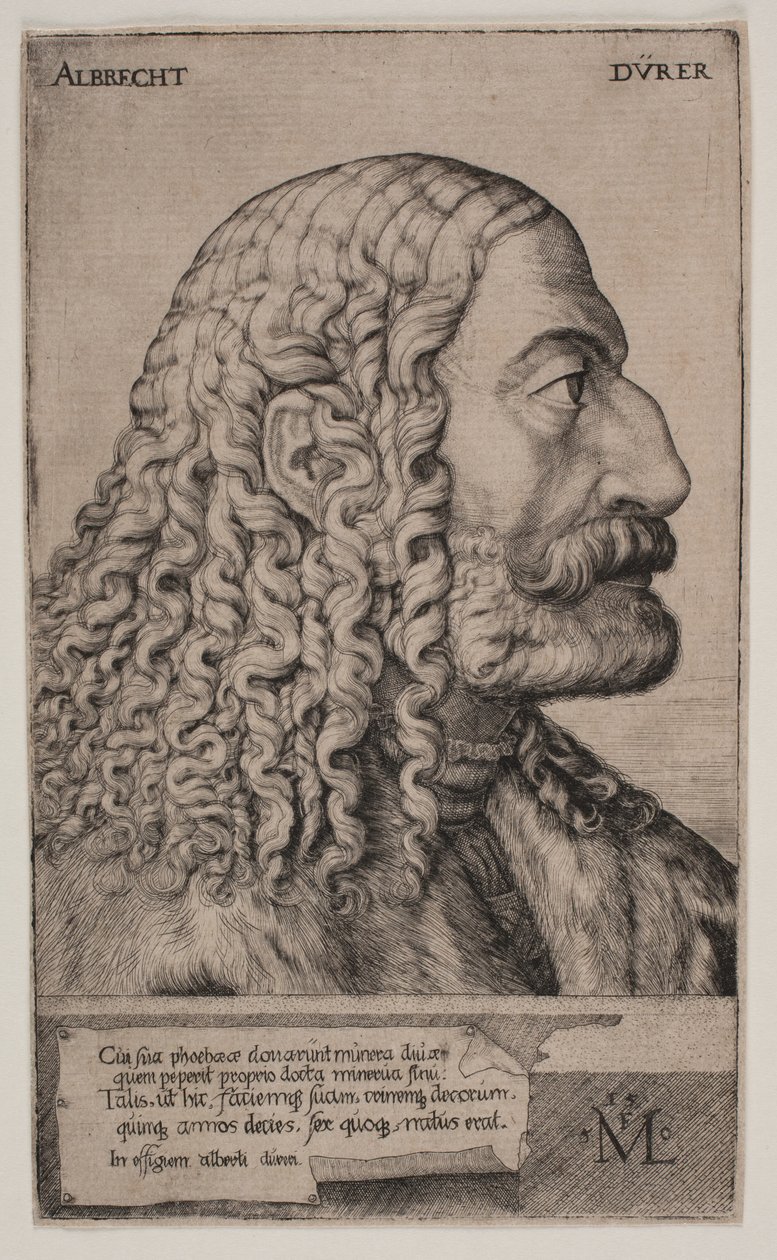 Portrait of Albrecht Dürer by Melchior Lorck
