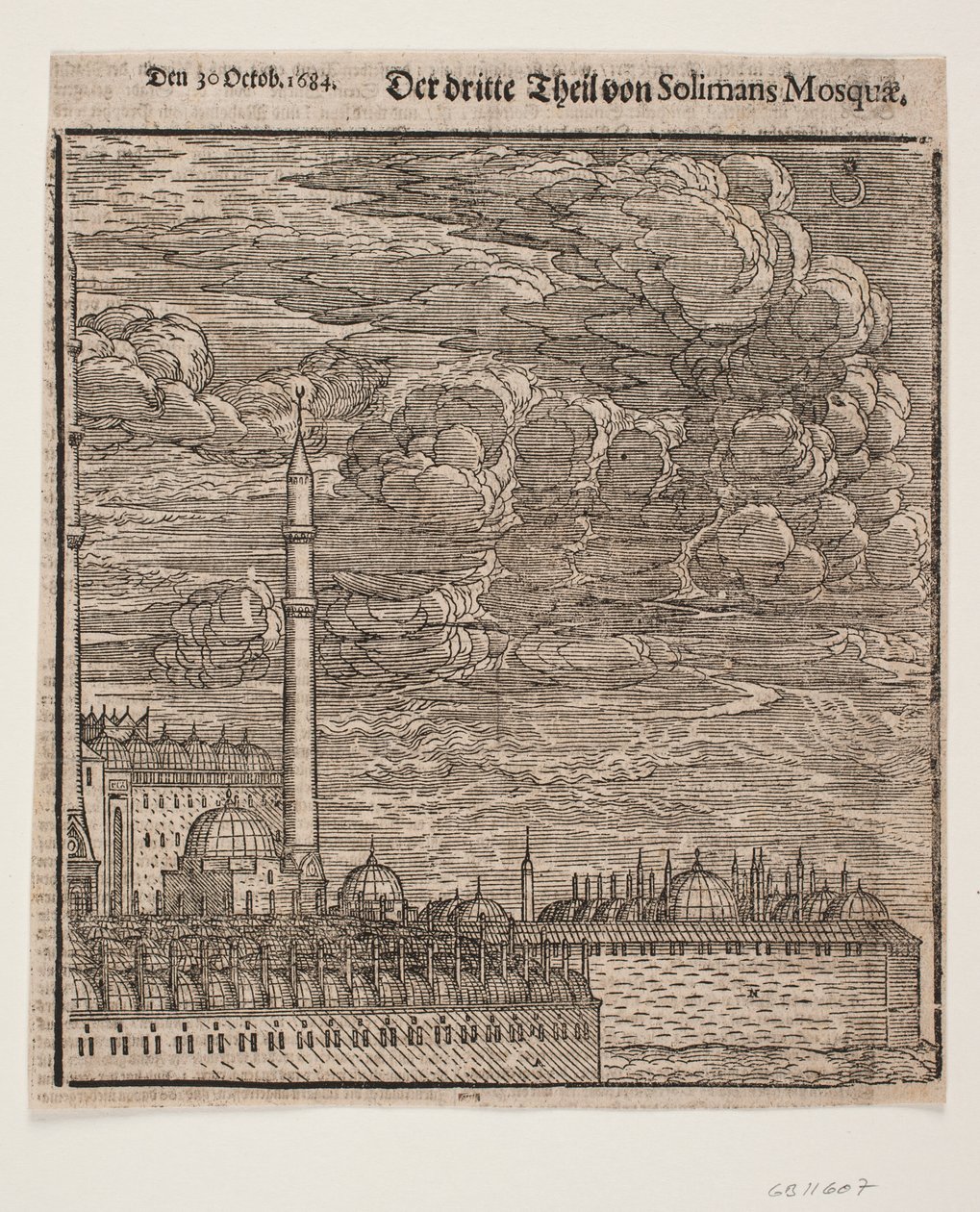 The Süleymaniye Mosque, as Seen from the Northeast. Right Half by Melchior Lorck