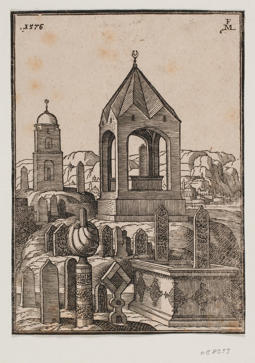 Turkish Graves by Melchior Lorck