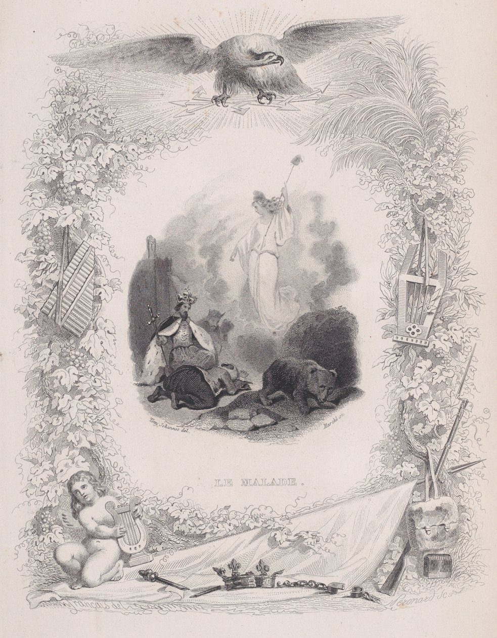 The Diseased, from The Songs of Béranger by Melchior Peronard