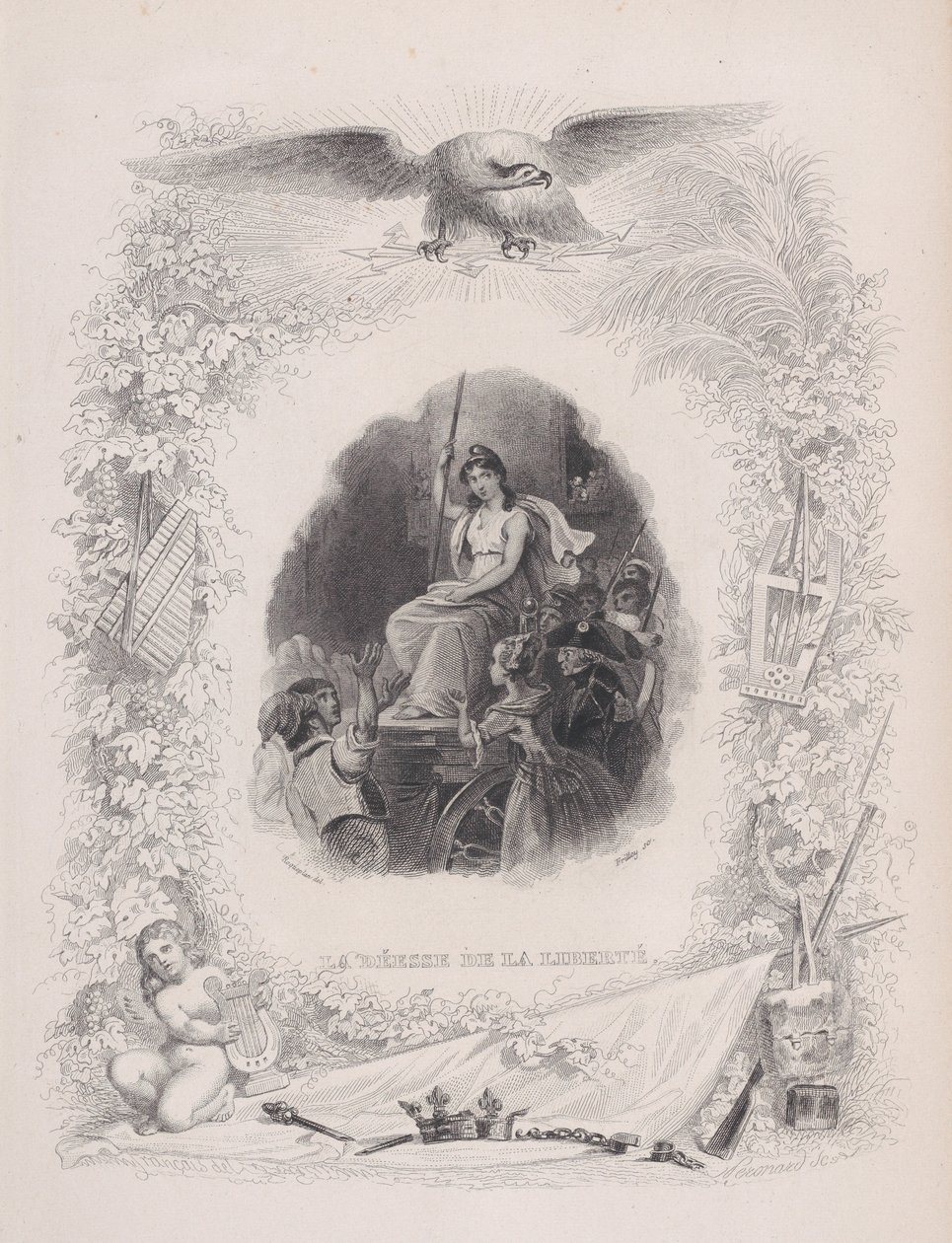 The Goddess Liberty, from The Songs of Béranger by Melchior Peronard
