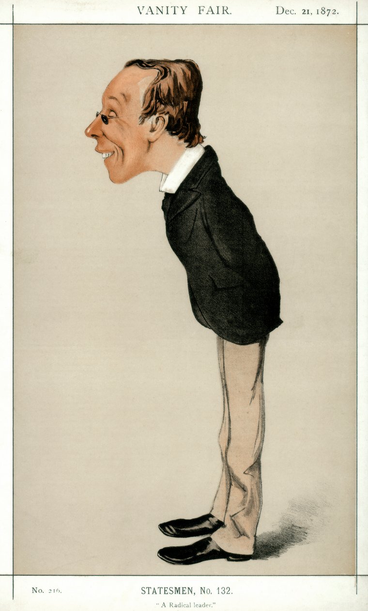 A Radical Leader, Henry Fawcett MP, British politician and economist, 1872 by Melchiorre Delfico
