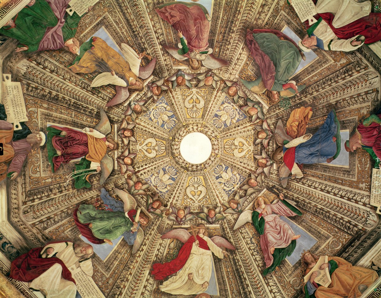 Prophets and Angels Holding the Instruments of the Passion of Christ, from the Cupola of the Sacristy of St. Mark by Melozzo da Forli