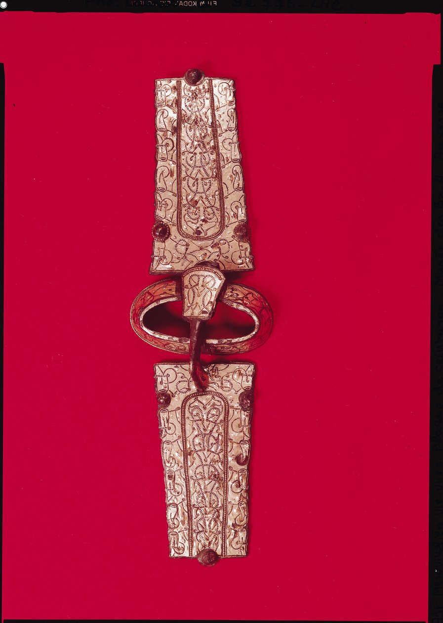 Belt buckle from the cemetery at Escolives-Sainte-Camille, Yonne by Merovingian