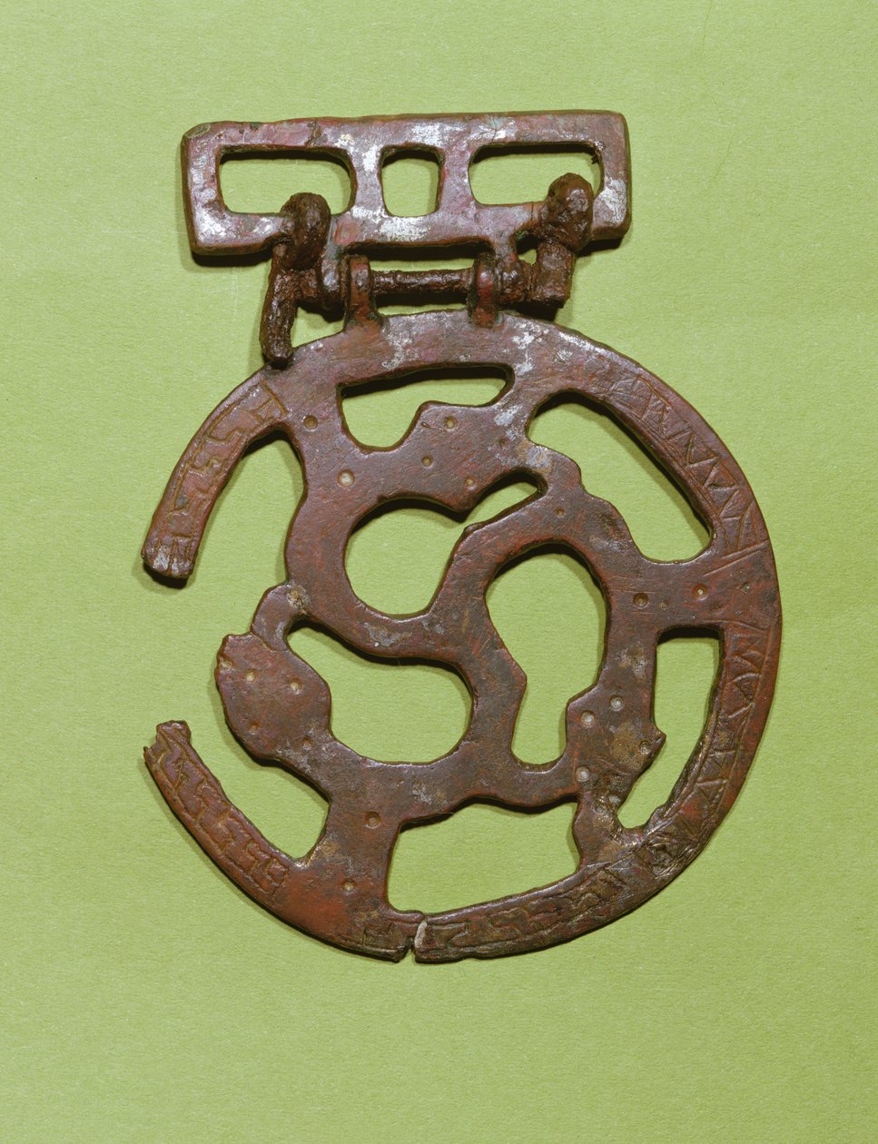 Belt decoration found at Saint-Denis, France by Merovingian